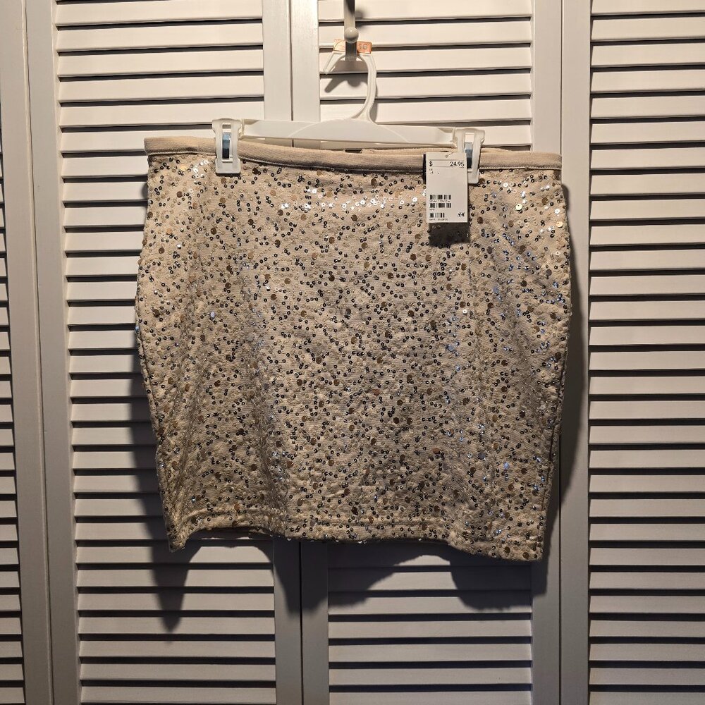 H&M Sequined Mini Skirt